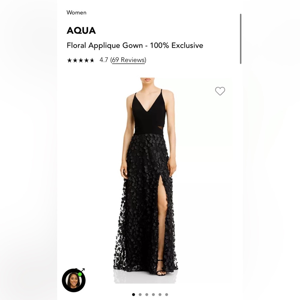 AQUA black dress!
